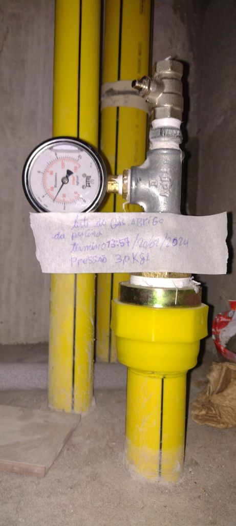 Medidor de pressão - Sistema de gás